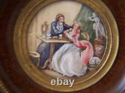 18th courting couple & TEA ROOM FULL FIGURES SIGNED