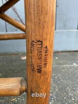 1940's Old Hickory Martinsville Chairs Pair Signed Lodge Camp Adirondack Dining