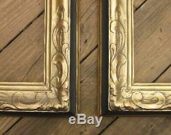 1946 Rare PAIR Signed THULIN ART CRAFTS Carved Gilded BOSTON 22 x 27 Frames