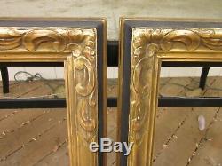 1946 Rare PAIR Signed THULIN ART CRAFTS Carved Gilded BOSTON 22 x 27 Frames