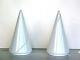 1970s By De Majo Italian Design Murano Glass Pair Of Table Lamps Signed