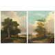 19th Century Pair Of Antique English Landscape Paintings C. 1843 By G. A. Turner