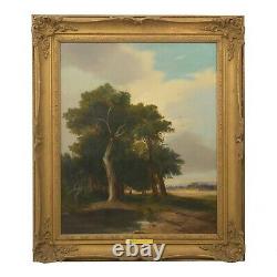 19th Century Pair of Antique English Landscape Paintings c. 1843 by G. A. Turner