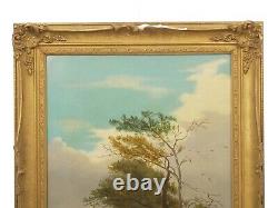 19th Century Pair of Antique English Landscape Paintings c. 1843 by G. A. Turner