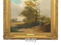 19th Century Pair of Antique English Landscape Paintings c. 1843 by G. A. Turner