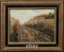 19th century French Impressionist Pairs, Le Boulevard, Montmartre Street Scene