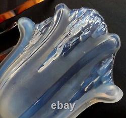 2 EZAN Light Sconces ART DECO Opalescent Glass signed EZAN FRANCE. Nice COND