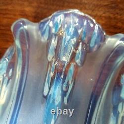 2 EZAN Light Sconces ART DECO Opalescent Glass signed EZAN FRANCE. Nice COND