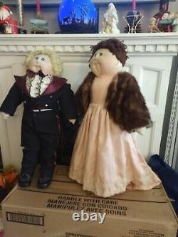 2 Orig. Xavier Roberts Cabbage Patch 2ft 1 Pair Dolls Hand Signed By Xav. Rob