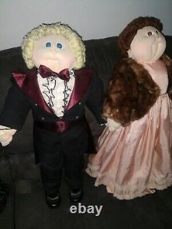2 Orig. Xavier Roberts Cabbage Patch 2ft 1 Pair Dolls Hand Signed By Xav. Rob