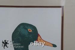 2 Vintage Pencil Signed Lantz Duck Lithograph Prints Mallard Pintail Pair 29