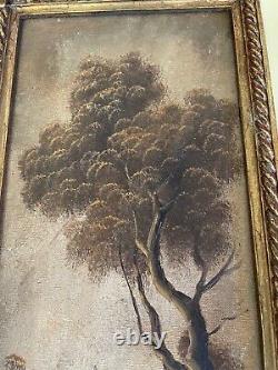 A PAIR OF ANTIQUE OIL PAINTINGS ON BOARD SIGNED BELLIS EARLY 20th C
