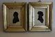 A Pair Of C19th Framed & Glazed Silhouettes Of Lady & Gentleman Signed R. P. Wills