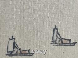 A PAIR Of OLD CHINESE MOUNTAIN LANDSCAPE PAINTING ON SILK ARTIST SIGNED FRAMED