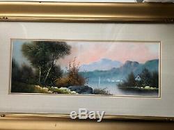 A+ Pair! Antique Hudson Valley Paintings Henry Chandler 1854 1928 Orig Frames