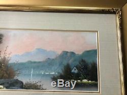 A+ Pair! Antique Hudson Valley Paintings Henry Chandler 1854 1928 Orig Frames