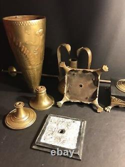 A Pair Of Antique Bronze Vase Signed F. LeVillain Circa 1880, Neo Classic Taste