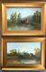 A Pair Of Antique Oil Paintings By Richard Allam Landscapes