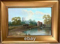 A Pair Of Antique Oil Paintings By Richard Allam Landscapes