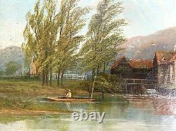 A Pair Of Antique Oil Paintings By Richard Allam Landscapes