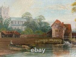 A Pair Of Antique Oil Paintings By Richard Allam Landscapes