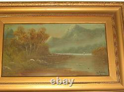 A Pair Of Antique Oil Paintings On Board, Signed By W. Collins 1907