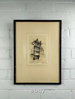 A Pair of Antique Artist Signed Etchings by E. J Maybury