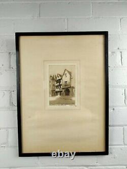 A Pair of Antique Artist Signed Etchings by E. J Maybury