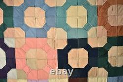 AMAZING Matched Pair of Amish Snowballs Antique Quilt, Signed & Dated 1933