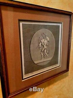 ANTIQUE Pair of BEAUTIFULLY FRAMED Etchings or Engravings Historic Prints