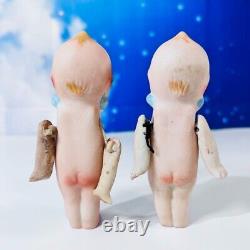 Antique 1900s Pair of Bisque Rose O' Neill Kewpie Doll Signed Jointed Arms