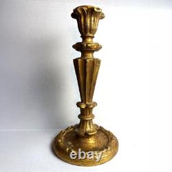 Antique 19th Century Italian Giltwood Candlesticks, Signed A. PECCHIOLI Firenze