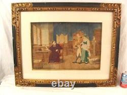 Antique Adolphe Weisz Couple Marriage WithC Painting