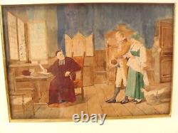 Antique Adolphe Weisz Couple Marriage WithC Painting