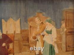 Antique Adolphe Weisz Couple Marriage WithC Painting