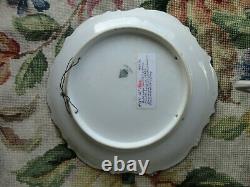 Antique Artist Signed Limoges Courting Couple French Lady Man Porcelain Plate