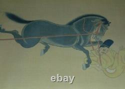 Antique Asian Art Pair signed seal Chinese paintings on silk