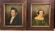 Antique Dated 1806 John Livingstone Lady & Gentleman Oil On Canvas Portraits
