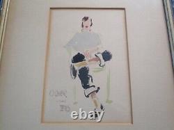 Antique Edmund Strauchen Pair Portrait Women Woman Female Model MID Century Mod