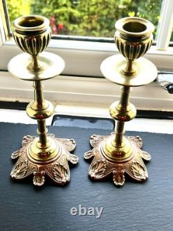 Antique French L Oudry Pres Editeurs Candlestick Pair Neo Classical 1880 Signed