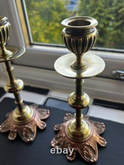 Antique French L Oudry Pres Editeurs Candlestick Pair Neo Classical 1880 Signed