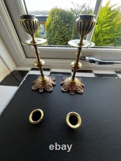 Antique French L Oudry Pres Editeurs Candlestick Pair Neo Classical 1880 Signed