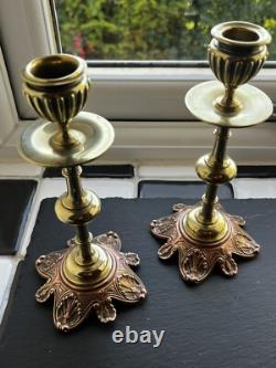 Antique French L Oudry Pres Editeurs Candlestick Pair Neo Classical 1880 Signed