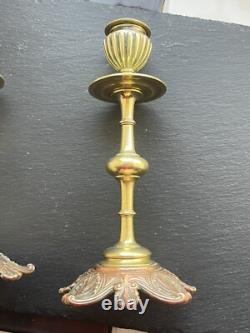 Antique French L Oudry Pres Editeurs Candlestick Pair Neo Classical 1880 Signed