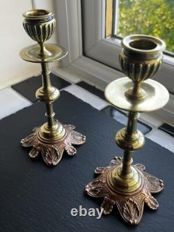 Antique French L Oudry Pres Editeurs Candlestick Pair Neo Classical 1880 Signed