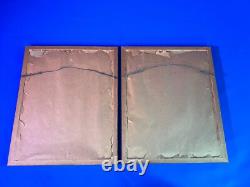 Antique French R. D. De la Broye Etchings 5x7 Hand-Colored Signed Paris Pair