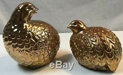 Antique Genuine Kutani Figurines Gold Dipped (RARE) signed pair