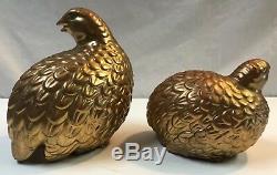 Antique Genuine Kutani Figurines Gold Dipped (RARE) signed pair