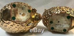 Antique Genuine Kutani Figurines Gold Dipped (RARE) signed pair