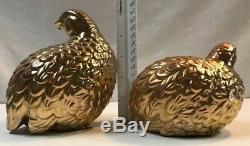 Antique Genuine Kutani Figurines Gold Dipped (RARE) signed pair